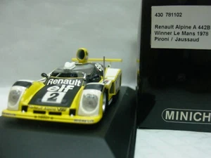 WOW EXTREMELY RARE Alpine A443 Renault V6 Turbo #2 LeMans 1978 1:43 Minichamps - Picture 1 of 3