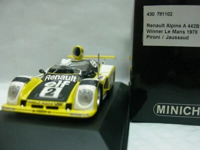 WOW EXTREMELY RARE Alpine A443 Renault V6 Turbo #2 LeMans 1978 1:43 Minichamps - Image 1 of 3