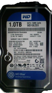 Disco duro SATA de 1 TB WD10EZEX-08M2NA0 7200 rpm 64 MB HDD de 3,5 pulgadas - Imagen 1 de 1