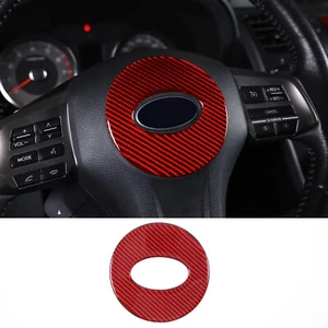 Anillo central de fibra de carbono rojo para Subaru Forester 2013-2018 - Imagen 1 de 16