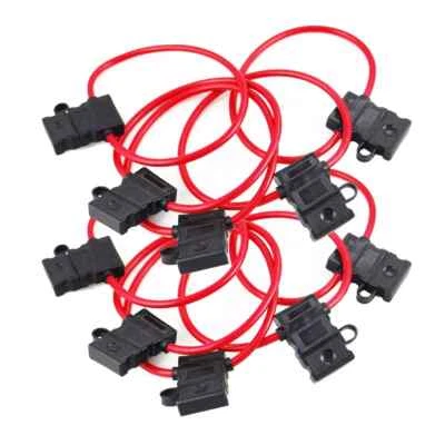 10 Pieces 10 Ga ATC Heavy Duty Fuse Holder Car Audio 12 Volt Automotive - Image 1 of 4