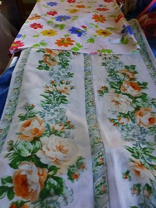 lot 2housses neuves a fleurs,,coussin rectangulaire 79x52cm  - Imagen 1 de 4