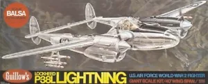 Guillow's Standmodell P-38 Lockheed Lightning 1:16 Holz Balsabausatz - Bild 1 von 2