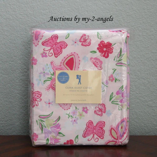 NUEVA Funda Nórdica Pottery Barn Kids OLIVIA BUTTERFLY Completa/Reina F/Q NIÑAS/ROSA Foto 1 de 1