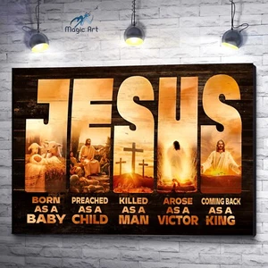 Jesus Christ Canvas Prints, Religious Figures, Christian Wall Art - Picture 1 of 6