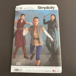 Simplicity Sewing Pattern 8718 H5 Womens Misses Warrior Costumes Size 6-14 Uncut - Picture 1 of 10