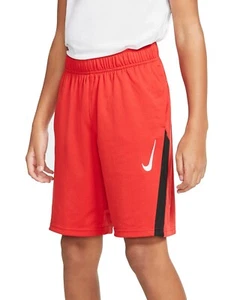 Nike Boys Training Shorts in University Red , Different Sizes - Picture 1 of 5