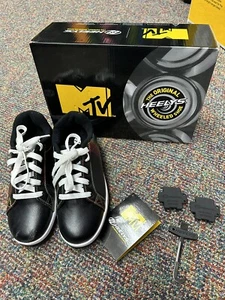 HEELYS x MTV Split Women's Size 6 Sneakers, Black/White/Rainbow, Tool Plugs Box - Picture 1 of 13