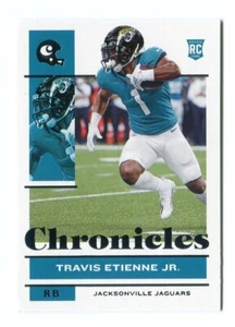 Tarjeta de novato Travis Etienne JR RC 2021 Panini Chronicles Jacksonville Jaguars #50 - Imagen 1 de 2