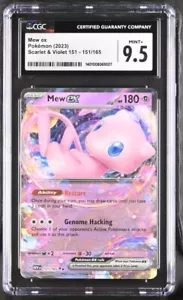 Tarjeta de Pokémon artística completa CGC 9,5 COMO NUEVA Mew ex 193/165 escarlata y violeta 151 - Imagen 1 de 2