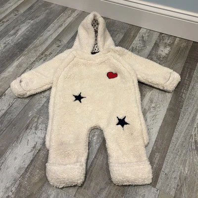 FABULOSO MONO PIELES DONNA SALYERS BEBÉ 6-12 MESES PIE MITÓN 100% PIEL SINTÉTICA Foto 1 de 4