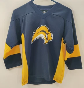 NHL Boys Youth Navy & Yellow Buffalo Sabres Hockey Jersey Size Medium - Picture 1 of 10