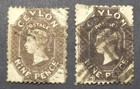 CEYLON QV CLASSICS 1867-70 9d Shades (SG69) - Very Fine Used 