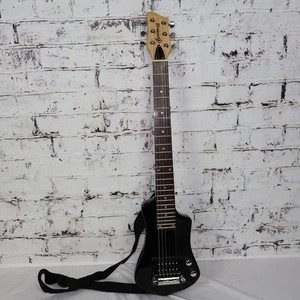 Brownsville Mini Electric Travel Guitar with Strap & Case - Picture 1 of 14
