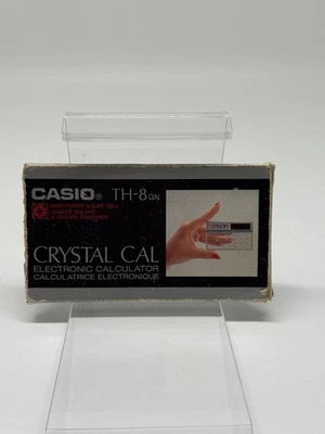 Casio TH-8 RD Crystal/Electronic Calculator/vintage/made in Japan  - Image 1 of 4