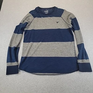 Suéter American Eagle Heritage Para Hombre Mediano Térmico Ligero Pullover Crew - Imagen 1 de 4