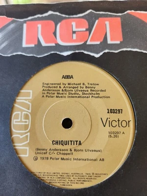 ABBA "Chiquitita" 1978 RCA Oz 7" 45rpm - Image 1 of 2