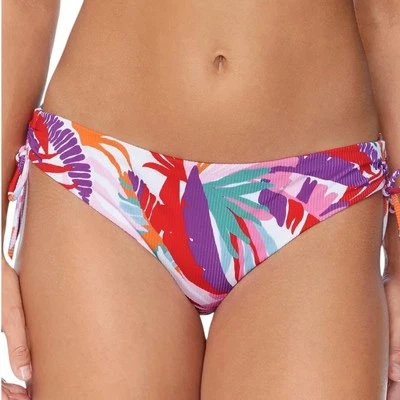 Raisins Junior’s Tropical Print Side Tie Bikini Swimsuit Bottom Multi Size S - Image 1 of 2