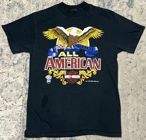 Camiseta De Colección Harley Davidson Años 80 Águila Top Medio Tropix Puntada Única Mediana EE. UU. - Imagen 1 de 7