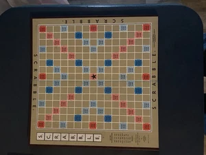 1948 Scrabble Word Game Board Only Replacement Piece Part USA Printed - Picture 1 of 1