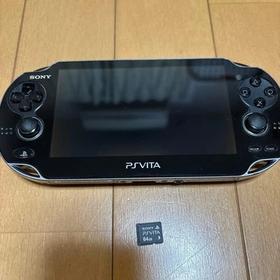 SONY PlayStation PS Vita PCH-1000 Console Black With Charger & Memory Card Used - Image 1 of 4
