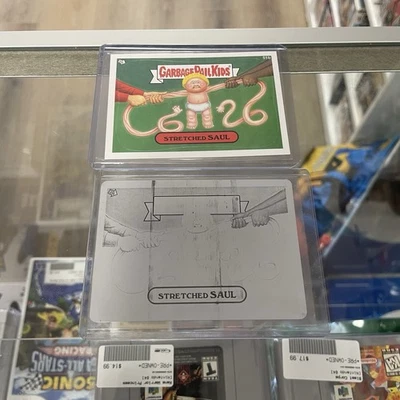 2012 Topps Garbage Pail Kids Stretched Saul 51b 1/1 Black Printing Plate - Image 1 of 3