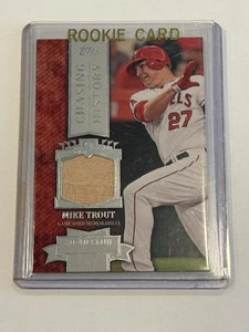Mike Trout 2013 Topps Chasing History Relic Angels Card #CHR-MIT - Picture 1 of 2