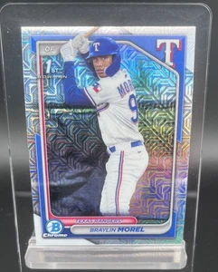 2024 1st Bowman Chrome Mojo Refractor Prospects BCP-192 Braylin Morel - Bild 1 von 2
