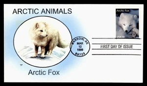 DR WHO 1999 FDC ARCTIC ANIMAL FOX TOM FOUST CACHET M43936 - Picture 1 of 2