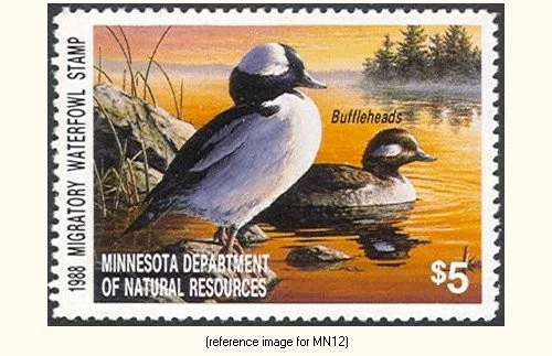HALFPRICEDUCK Minnesota Duck Stamp 1988 $5.00 - Image 1 of 1