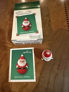2003 Hallmark Jolly Lil Santa Keepsake Miniature Ornament IOB QXM4433 - Picture 1 of 6
