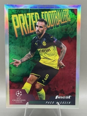Paco Alcacer Dortmund 2019-20 Topps Finest Prized Footballers Fusion /20 Spain - Image 1 of 2