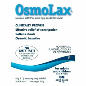 ABLANDADOR DE HECES LAXANTE OSMOLAX ADULTOS Y NIÑOS 30 510 g OzHealthExperts - Imagen 1 de 1