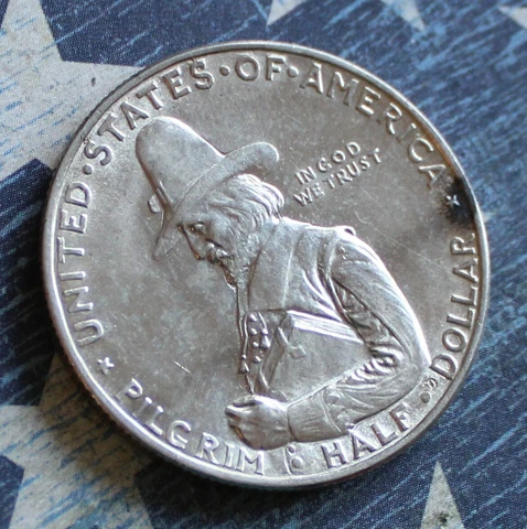 1920 PILGRIM SILVER COMMEMORATIVE HALF DOLLAR  FS 901 COLLECTOR COIN Cover