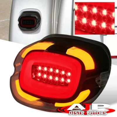 For Harley Davidson Softail Sportster LED Brake Signal Tail Light Dark Smoked Foto 1 de 4