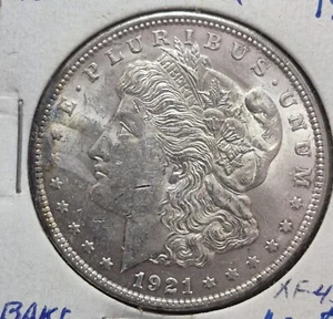 1921 Morgan P Dollar - XF+ - Extra Fine Plus BAKE - Picture 1 of 2