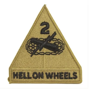 Vanguard ARMY PATCH: SECOND ARMORED DIVISION - EMBROIDERED ON OCP - Picture 1 of 1