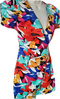 Multi Colored Cross Over  Dress   Size 4-  Second Hand  Pre Loved Sale