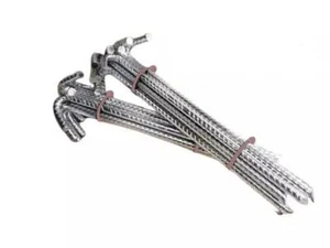 Tent Pegs Heavy Duty Steel Galvanised Camping Awning Bouncy Castle 10x300mm 8Pc - Picture 1 of 9