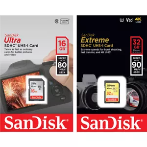 SD SanDisk Memory Card For Fuji Film Finepix S1500 Digital Camera - Picture 1 of 5