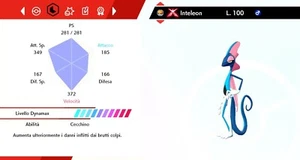Inteleon Ultra Shiny Gigamax 6 IV BR Hidden Ability Pokemon Spada - Scudo - Picture 1 of 3