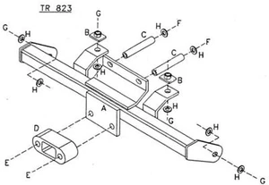 Towtrust Festflansch KFZ Anhängerkupplung für Renault Grand Espace 1998 bis 2003 - Bild 1 von 8