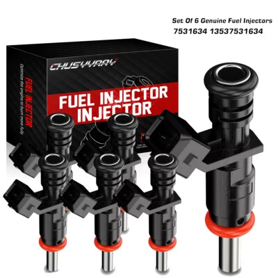 6X Fuel Injectors For BMW 323i E90 328i 330i 525i 528i 530i X3 X5 Z4 OE#7531634 - Image 1 of 4