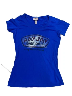 Ron Jon Surf Shop Tampa  Womens T Shirt Cobalt Blue Logo Spell Out M A000678 - Image 1 of 4