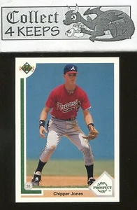 1991 Upper Deck #55 Chipper Jones RC (Rookie HoF Atlanta Braves) *A* - Picture 1 of 2
