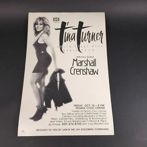 1987 Tina Turner Break Every Rule World Tour Poster Announcement Music Ephemera - Picture 1 of 12