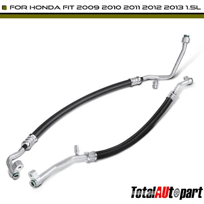 2x A/C Refrigerant Hose for Honda Fit 2009 2010 2011 2012 2013 1.5L 80311TF0003 - Image 1 of 4