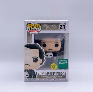 Funko Pop! Iconos Edgar Allan Poe GITD 21 Exclusivo Abovedado Nuevo - Imagen 1 de 8