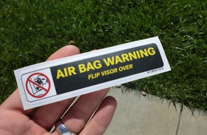 Mercedes-Benz sun visor WARNING lable W210 E55 C280 S430 CLK55 CLK430 S430 C240 - Picture 1 of 2