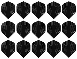 5 Sets XQMAX Contour 100 Micron Standard Dart Flights – Ships w Tracking – Black - Picture 1 of 1